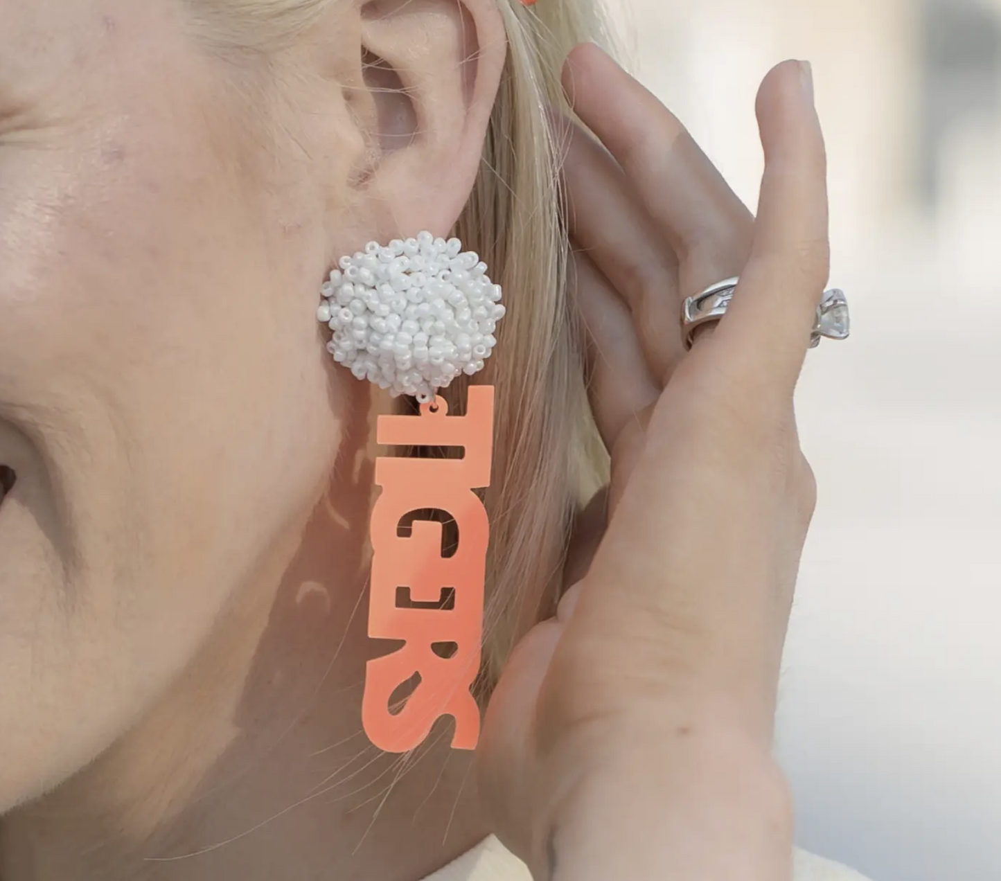 Football Earrings, Game Day, Clemson, Heels, Go App