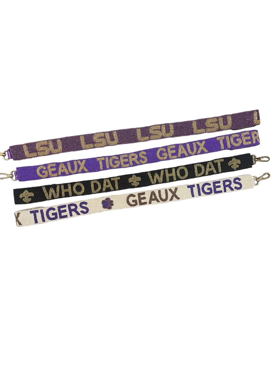 Game Day, Beaded Bag Strap, Clear Bag Strap, Football Strap