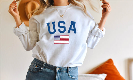 USA Sweatshirt, USA shirt, 4th of july sweatshirt, America shirt, 4th of July, patriotic shirt, 4th of July pullover, Vintage Sweatshirt