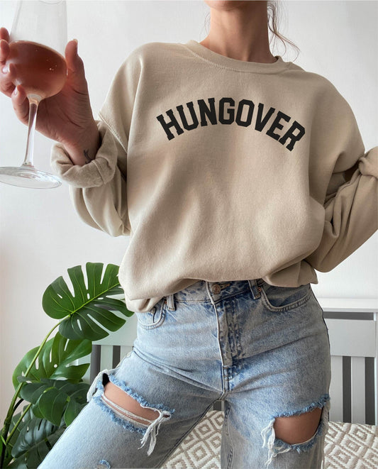 Hungover Sweatshirt, Vintage Sweatshirt, Loungewear, This is my hangover sweatshirt, Graphic Tee, Homebody, Work from home, Cozy Sweatshirt