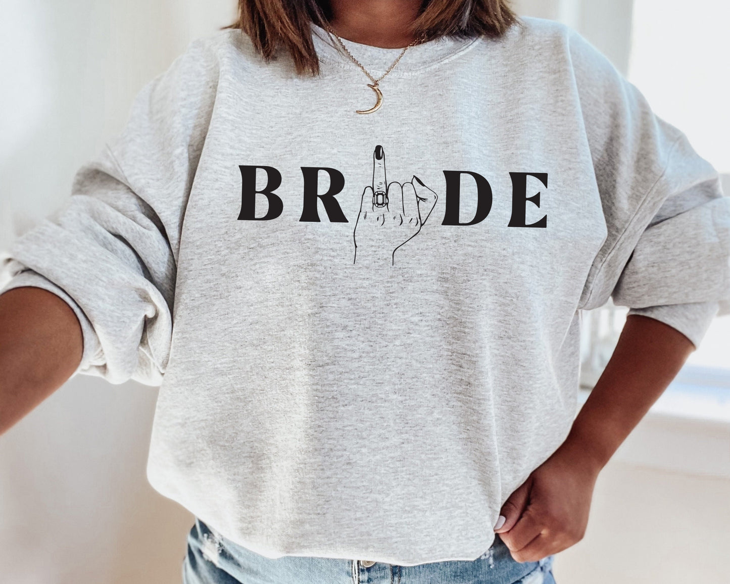 Engagement Gift, Bride Finger Sweatshirt, Wedding Finger Sweatshirt, Gift for Bride, Bridal Shower Gift, Wifey, Mrs Shirt, Wifey Shirt