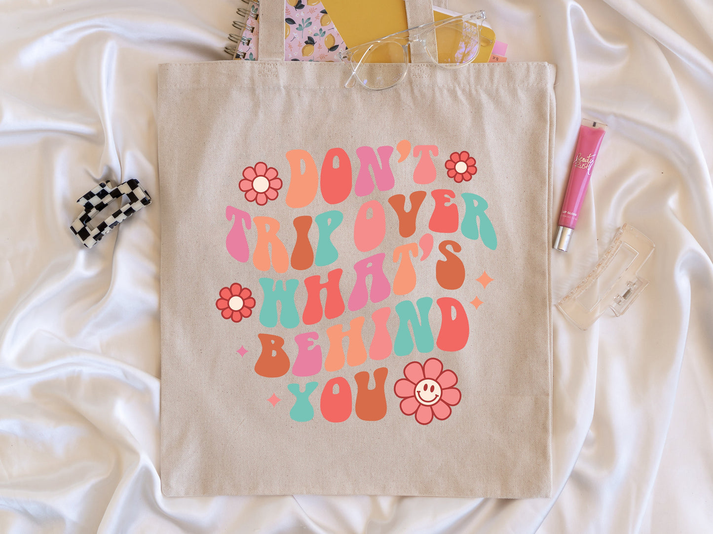 Don't worry about things you can not control, Positive, Anxiety, Mental Health, Aesthetic, Preppy, Preppy Tote, Preppy Bag