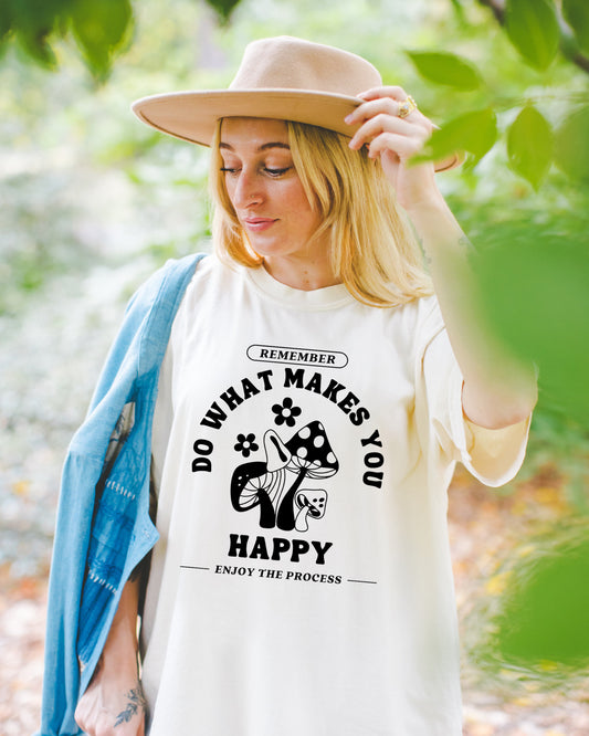 Do what makes you happy, kindness, being kind, mental health, preppy, preppy t shirt, preppy graphic apparel, mental health